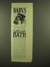 1908 Cuticura Soap Ad - Baby&#39;s Bath - £14.81 GBP
