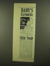 1908 Cuticura Soap Ad - Baby&#39;s Favourite Skin Soap - $18.49