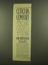 1908 Cuticura Soap Ad - Comfort for Irritated Scalps - £14.53 GBP