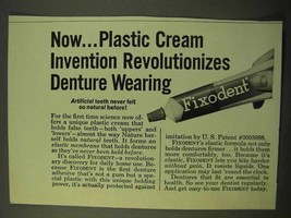 1971 Fixodent Denture Adhesive Ad - Plastic Cream - £14.65 GBP