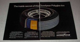 1971 Goodyear Custom Wide Tread Polyglas Tire Ad - $18.49