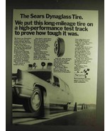 1971 Sears Dynaglas Tire Ad - Long-Mileage Tire - £14.78 GBP