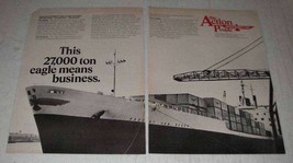 1972 American President Lines Ad - 27,000 Ton Eagle - £14.54 GBP