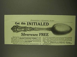 1909 Armour&#39;s Extract of Beef Ad - Rogers Silverware - £14.54 GBP