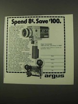 1972 Argus/Cosina 708 Movie Camera &amp; 890Z Projector Ad - £13.82 GBP