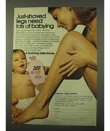 1972 Baby Magic Lotion Ad - Just-Shaved Need Babying - £14.54 GBP