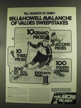 1972 Bell &amp; Howell Products Ad - Avalanche of Values - £14.78 GBP