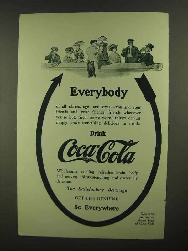 1909 Coca-Cola Soda Ad - Everybody - $18.49