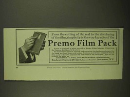 1909 Eastman Kodak Premo Film Pack Ad - £14.76 GBP