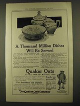 1912 Quaker Oats Ad - Thousand Million Dishes Served - $18.49