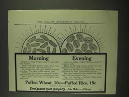 1912 Quaker Oats Puffed Wheat and Puffed Rice Cereal Ad - $18.49
