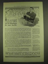 1913 Bauer Sanatogen Ad - You Are In Good Company - $18.49
