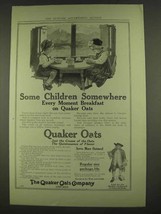 1913 Quaker Oats Ad - Some Children Somewhere Every Moment - £14.45 GBP