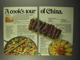1972 Lipton Onion Soup Mix Ad - Cook's Tour of China - $18.49