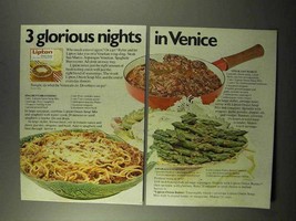 1972 Lipton Onion Soup Mix Ad - Nights in Venice - $18.49