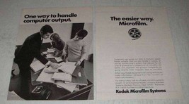 1970 Kodak Microfilm Systems Ad - Computer Output - £14.78 GBP