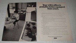 1970 IBM Mag Card Selectric Typewriter and Composer Ad - $18.49