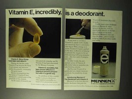 1972 Mennen E Deodorant Ad - Incredibly - $18.49