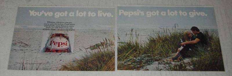 1970 Pepsi Soda Ad - Got a Lot To Give - $18.49