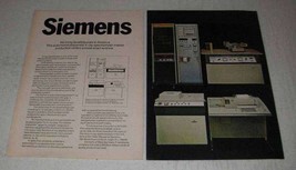 1970 Siemens X-Ray Spectrometer Ad - £14.28 GBP