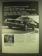 1972 Oldsmobile Cutlass Salon Ad - Not Like Any Other - £14.54 GBP