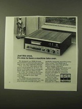 1971 BSR McDonald RD8S 8-Track Record Deck Ad - $18.49