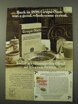 1972 Post Grape-Nuts Ad - Back in 1898 was Good - £14.48 GBP