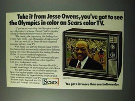 1972 Sears Model 41881 Television Ad - Jesse Owens - $18.49