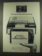 1972 Sony U-Matic Color Videocassette System Ad - £13.99 GBP