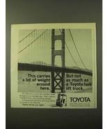 1971 Toyota Fork Lift Truck Ad - Carries Lot of Weight - £14.90 GBP