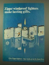 1971 Zippo Cigarette Lighters Ad - Lasting Gifts - $18.49