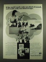 1972 3M Scotch Brand Tapes Ad - One Kind of Sound - £14.54 GBP