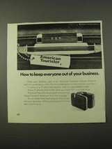 1972 American Tourister Deluxe Attache Case Ad - Keep Out - £14.77 GBP