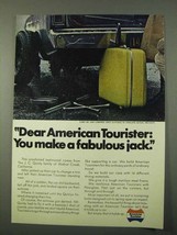 1972 American Tourister Suitcase Ad - Fabulous Jack - £14.62 GBP