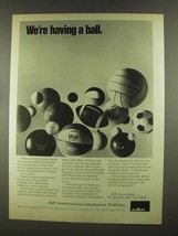 1972 AMF Voit Balls Ad - Basketball Football Golf - £14.78 GBP