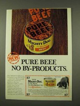 1973 Carnation Mighty Dog Beef Dog Food Ad - Pure Beef - £14.49 GBP