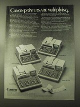 1973 Canon Calculator Ad - MP142R MP141 MP1212 MP1210 - £14.26 GBP