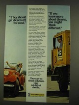 1973 Caterpillar Tractor Co. Ad - Get Diesels off Road - $18.49