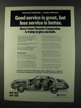 1973 Chrysler Ad - Good Service is Great - $18.49