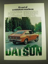 1972 Datsun 1200 Sport Coupe Ad - A Miniature Musclecar - $18.49