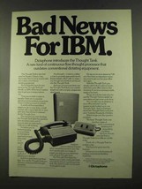 1972 Dictaphone Thought Tank Ad - Bad News for IBM - $18.49