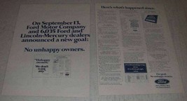 1972 Ford Motor Company Ad - A New Goal - £14.54 GBP