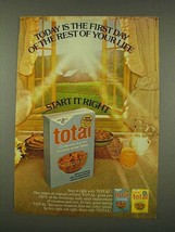 1973 General Mills Total Cereal Ad - Rest of Your Life - $18.49