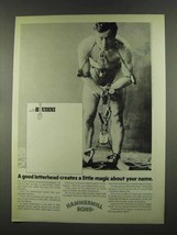 1972 Hammermill Bond Paper Ad - Houdini - £14.65 GBP