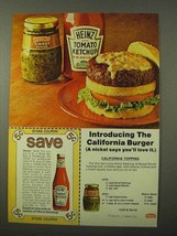 1972 Heinz Tomato Ketchup and Sweet Relish Ad - £14.46 GBP