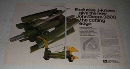 1973 John Deere 3800 Harvester Ad - J-Knives - £14.50 GBP