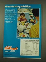 1973 Kellogg&#39;s Rice Krispies Ad - Great-Tasting - £14.57 GBP