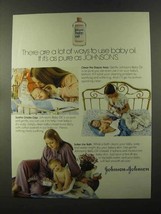 1973 Johnson&#39;s Baby Oil Ad - A Lot of Ways to Use - £14.45 GBP