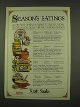 1973 Kraft Ad - Dips, Cheez Whiz, Squeez-A-Snak - £14.54 GBP