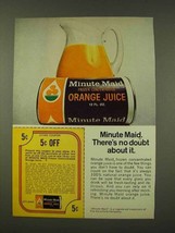 1973 Minute Maid Orange Juice Ad - No Doubt About - £14.78 GBP